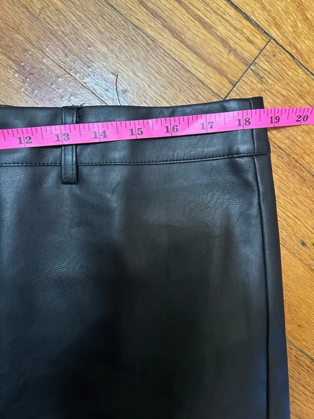 Lioness‎ Rhode Faux Leather Mini Skirt in Onyx With Built In Shorts Size Large